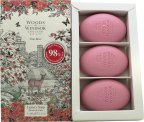 Woods of Windsor True Rose Jabón de Masaje Hidratante, Pack de 3 (60 g cada uno)