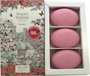 Woods of Windsor True Rose Jabón de Masaje Hidratante, Pack de 3 (60 g cada uno)