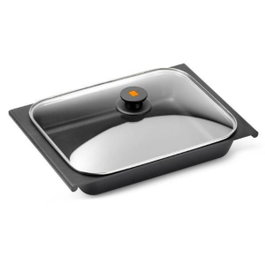 Bandeja para horno eficiente con tapa de cristal 41 x 29 cm