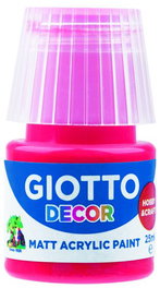 GIOTTO Set de 6 Témperas Acrílicas Rojo Bermellón 25 ml