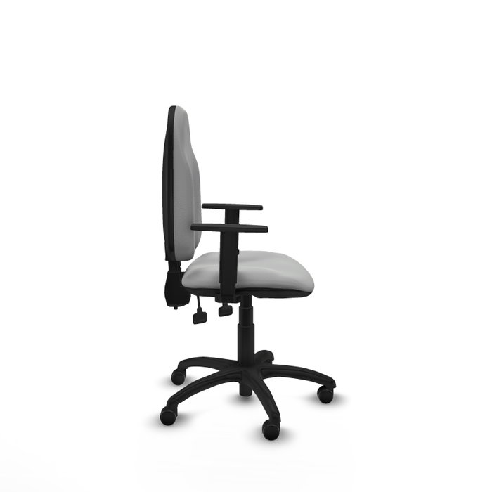 PIQUERAS Y CRESPO Silla de oficina Algarra Gris claro con brazos 1D PIQUERAS Y CRESPO Silla de oficina Algarra Gris claro con brazos 1D