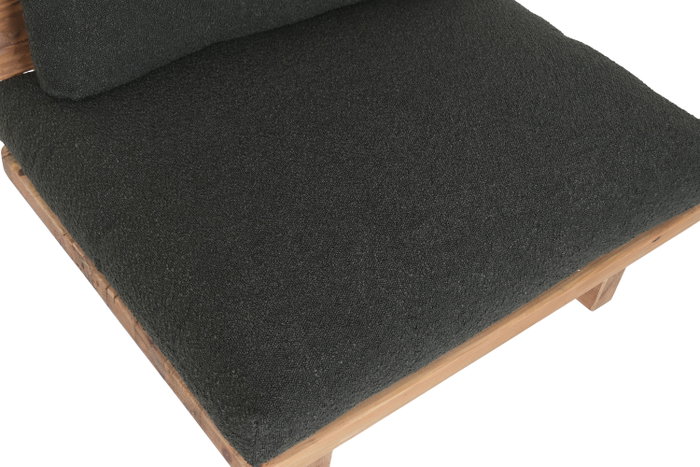 DKD Home Decor Sillón Balines Negro Natural 88 x 75 x 95 cm