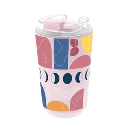 AUREA Vaso térmico con interior cerámico Pink Boho Soul 400ml