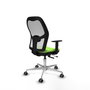 PIQUERAS Y CRESPO Silla de oficina Jorquera con mecanismo Sincro/Traslack color Pistacho y Blanco