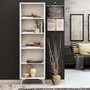 Hanah Home Estantería Moderna Blanca 50x162x25cm