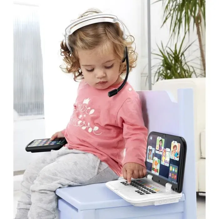 KD Kit de Teletrabajo - Mi Primer Kit de Teletrabajo - Efectos de luz y sonidos realistas durante 18 meses INF1698740633292