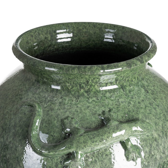 Jarrón Verde Cerámica Decoración 38 X 38 X 80 cm