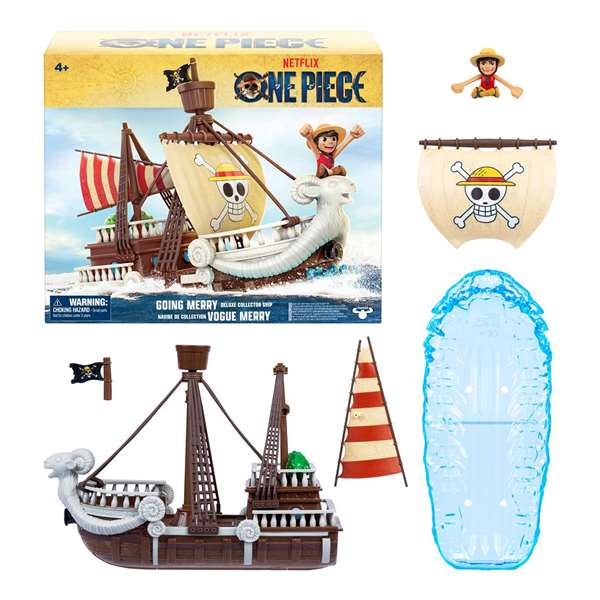 Moose Toys Barco Going Merry One Piece con Figuras Personaje Luffy de Colección