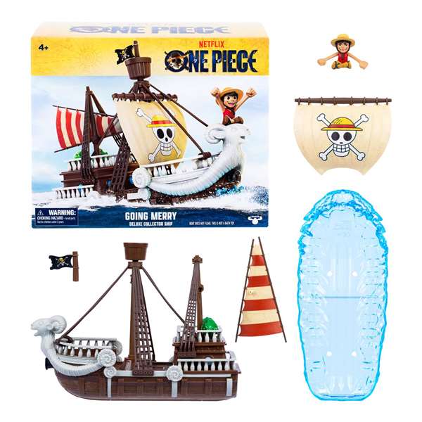 Moose Toys Barco Going Merry One Piece con Figuras Personaje Luffy de Colección