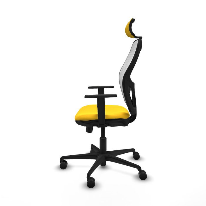 PIQUERAS Y CRESPO Silla de oficina Jorquera Sincro/Traslack Amarillo y Blanco PIQUERAS Y CRESPO Silla de oficina Jorquera Sincro/Traslack Amarillo y Blanco