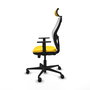 PIQUERAS Y CRESPO Silla de oficina Jorquera Sincro/Traslack Amarillo y Blanco