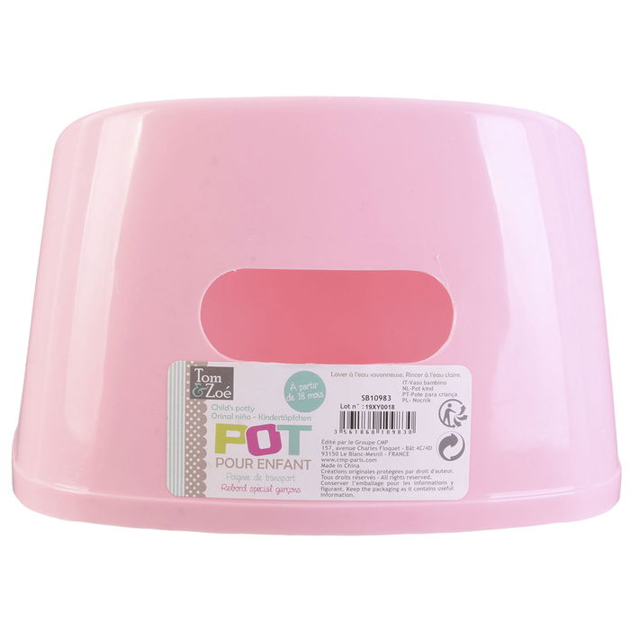 Tom et Zoe Orinal Infantil Surtido Rosa Azul Puericultura A partir de 6 Meses con Asa de Transporte