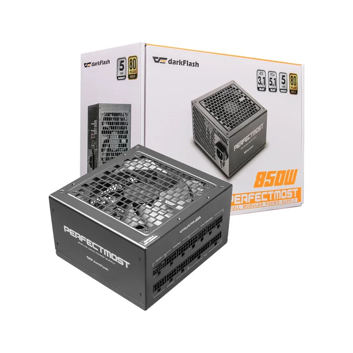Darkflash Fuente de alimentación modular 850W 80+ Gold Negro Darkflash Fuente de alimentación modular 850W 80+ Gold Negro