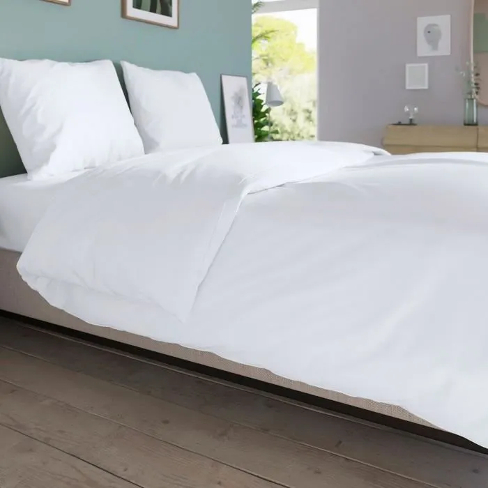 Dodo DOD3609251731755, Funda Nórdica 90x190 cm, Algodón, 32 cm Corte, Blanco, Hecho en Francia