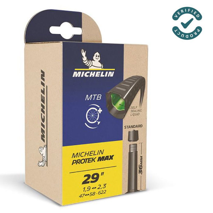 Michelin Cámara A6 Protek Max 29x2.40-3.00 Válvula Standard 48 mm (62-77/622) Michelin Cámara A6 Protek Max 29x2.40-3.00 Válvula Standard 48 mm (62-77/622)