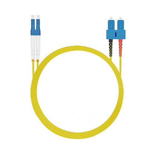 Helos Cable de fibra óptica OS2 Duplex LC/SC Amarillo 1,5m