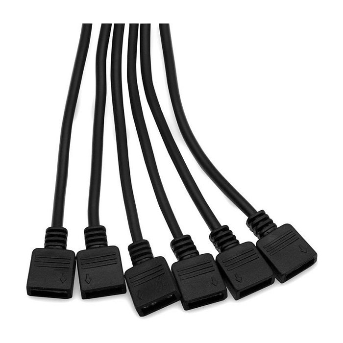 EK Water Blocks EK-D-RGB 6-Fach D-RGB Splitterkabel de 6 vías