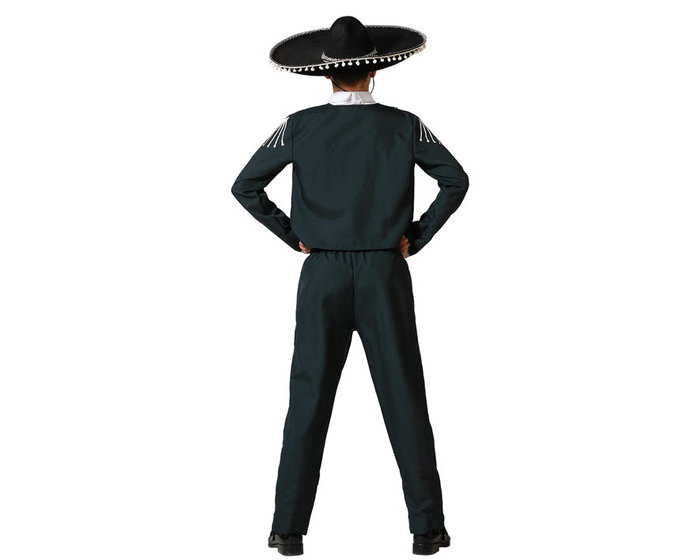Disfraz de Mariachi Mexicano Negro para Hombre Adulto Talla XXL - Completo con Chaqueta, Camisa, Cinturón y Pantalón para Carnaval Disfraz de Mariachi Mexicano Negro para Hombre Adulto Talla XXL - Completo con Chaqueta, Camisa, Cinturón y Pantalón para Carnaval