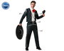 Disfraz de Mariachi Mexicano Negro para Hombre Adulto Talla XXL - Completo con Chaqueta, Camisa, Cinturón y Pantalón para Carnaval