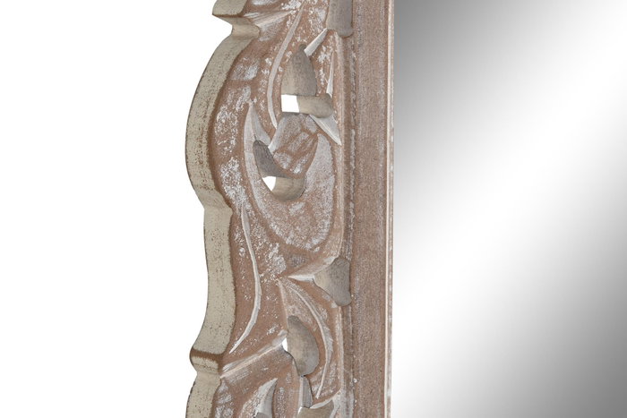 DKD Home Decor Espejo MDF y Cristal 60x2,5x152 Natural