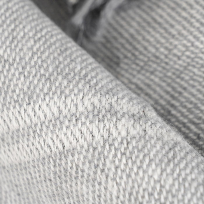 Colcha Cuadros Gris Perla Algodón 280 X 260 cm