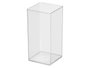 GIFTDECOR Jarrón Acrílico Cuadrado Transparente 12x12x25cm