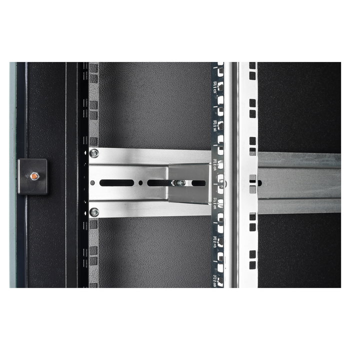 Digitus Netzwerkschrank Unique Light 42HE Armario Rack 42U 800x1000mm Negro, Independiente, 800kg, Bloqueo Teclado, Patas Ajustables, Gestión de Cables