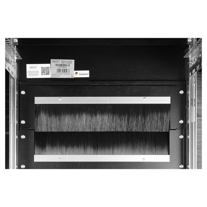 Digitus Netzwerkschrank Unique Light 42HE Armario Rack 42U 800x1000mm Negro, Independiente, 800kg, Bloqueo Teclado, Patas Ajustables, Gestión de Cables