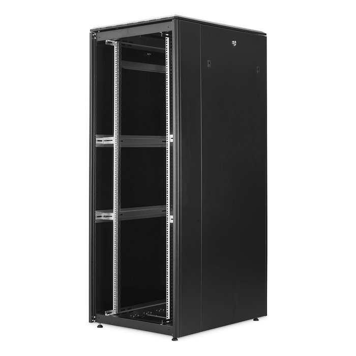 Digitus Netzwerkschrank Unique Light 42HE Armario Rack 42U 800x1000mm Negro, Independiente, 800kg, Bloqueo Teclado, Patas Ajustables, Gestión de Cables