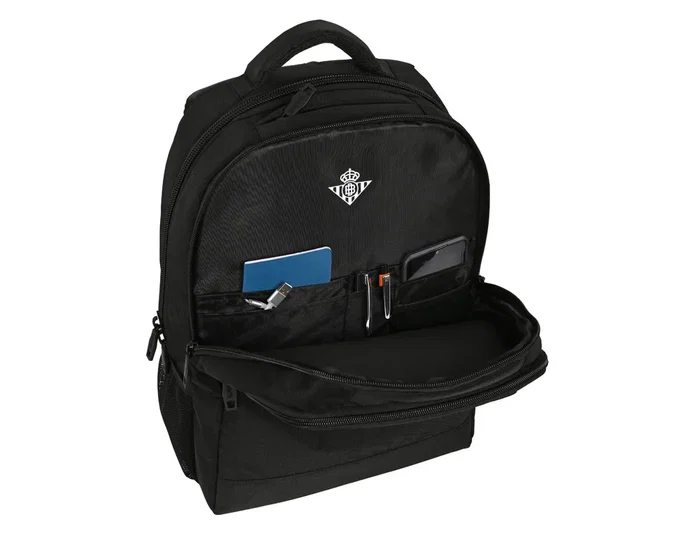 Safta Mochila para Portátil 15,6 Pulgadas Real Betis Balompié Premium Negra