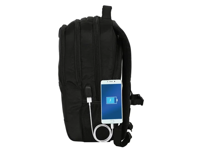 Safta Mochila para Portátil 15,6 Pulgadas Real Betis Balompié Premium Negra
