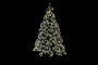 DKD Home Decor Árbol de Navidad LED 210 cm con acabado nevado y detalles de piñas