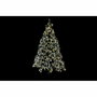 DKD Home Decor Árbol de Navidad LED 210 cm con acabado nevado y detalles de piñas