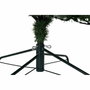 DKD Home Decor Árbol de Navidad LED 210 cm con acabado nevado y detalles de piñas