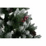 DKD Home Decor Árbol de Navidad LED 210 cm con acabado nevado y detalles de piñas