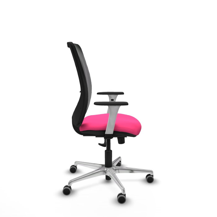 PIQUERAS Y CRESPO Silla de oficina Zulema con mecanismo Sincro Rosa y Negro PIQUERAS Y CRESPO Silla de oficina Zulema con mecanismo Sincro Rosa y Negro
