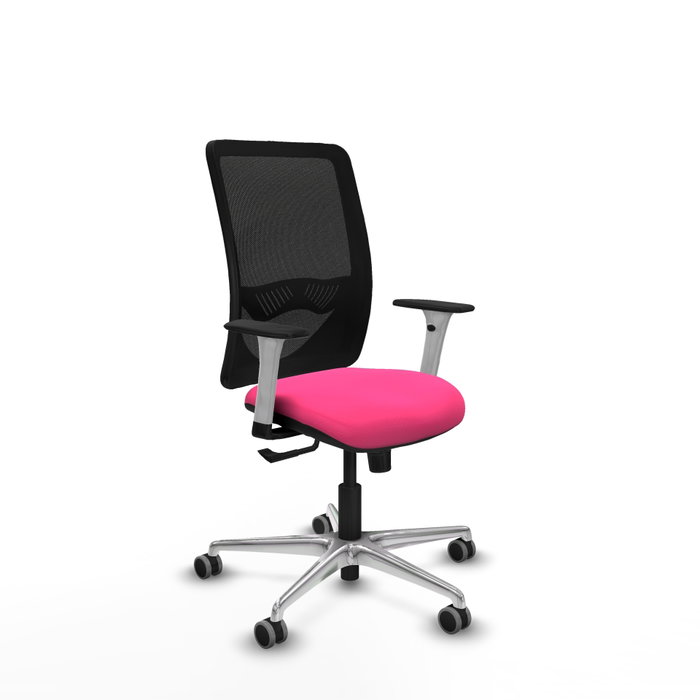 PIQUERAS Y CRESPO Silla de oficina Zulema con mecanismo Sincro Rosa y Negro PIQUERAS Y CRESPO Silla de oficina Zulema con mecanismo Sincro Rosa y Negro