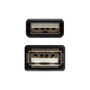 Nanocable Cable Prolongador USB 2.0 de 1m, USB A Macho a USB A Hembra, Negro