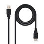 Nanocable Cable Prolongador USB 2.0 de 1m, USB A Macho a USB A Hembra, Negro