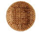 Giftdecor Centro de Mesa Redondo de Paja Natural Jacinto Acuático sin Asa, Color Marrón, Dimensiones 29x8x29 cm (Set de 12)