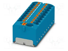 PHOENIX CONTACT PTFIX 10/18X4 BU Conector de carril azul