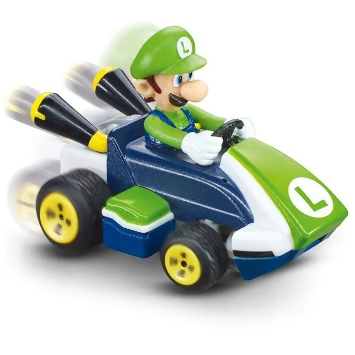 Carrera Super Mario Kart Tabletop Racing Set con Mario y Luigi