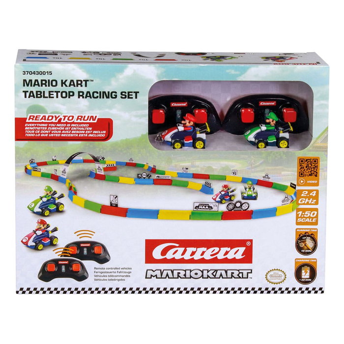 Super Mario Kart coche teledirigido RC 1/43 2,4 GHz Tabletop Racing Set Mario
