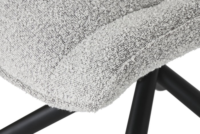 DKD Home Decor Silla de Poliéster y Metal con Detalle de Bucle