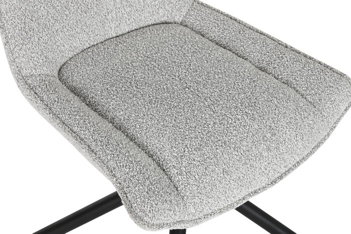 DKD Home Decor Silla de Poliéster y Metal con Detalle de Bucle