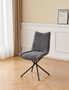DKD Home Decor Silla de Poliéster y Metal con Detalle de Bucle