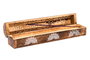 DKD Home Decor Soporte Incienso Indio Mandala Color Multicolor Marron Madera 5 x 6 x 30 cm Set de 10