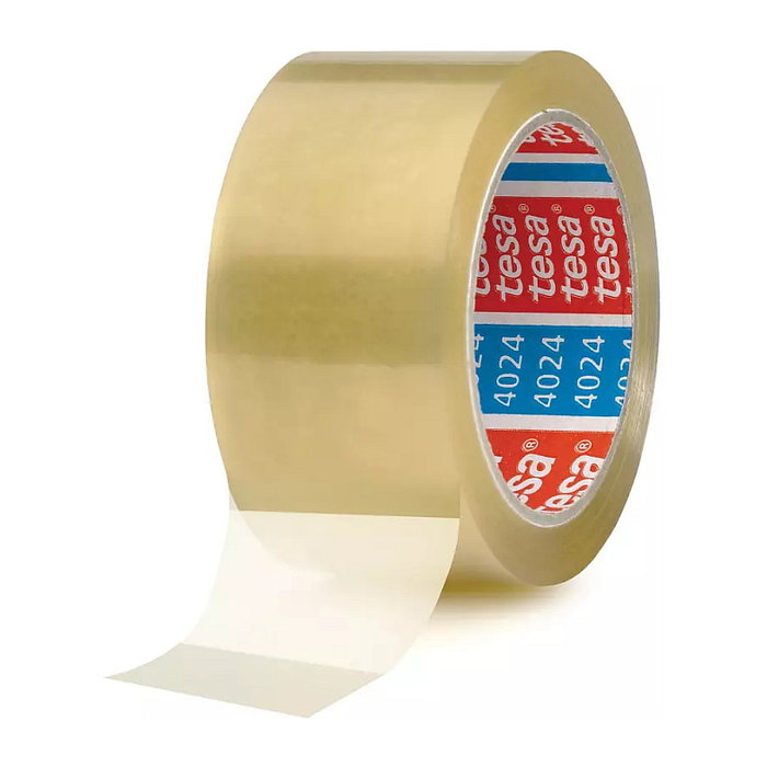 TESA Cinta de Embalaje Silenciosa de Polipropileno 50mm x 66m Transparente