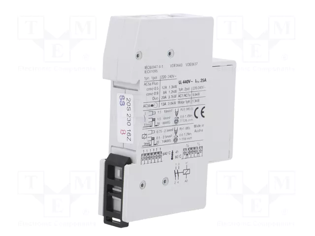 EATON ELECTRIC Z-SCH Contactor de instalación 2-polar 25A 230VAC