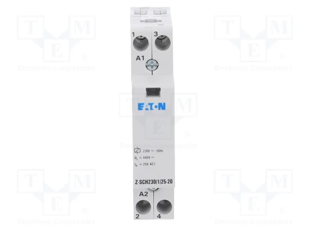 EATON ELECTRIC Z-SCH Contactor de instalación 2-polar 25A 230VAC